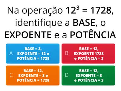 44 - Gincana sobre potenciação