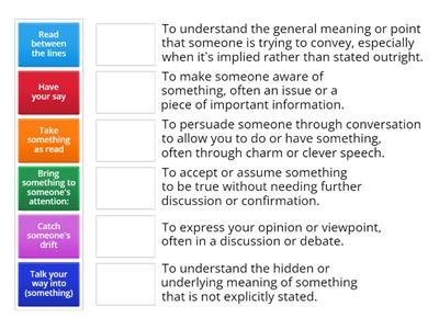 Communication collocations 