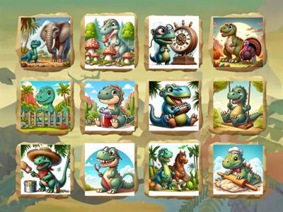 Артикуляционная гимнастика (Дино)