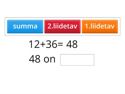 Liitmise ja lahutamise komponendid