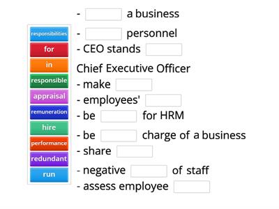 Business collocations