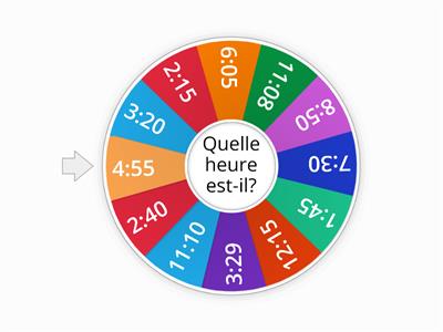 Quelle heure est-il?