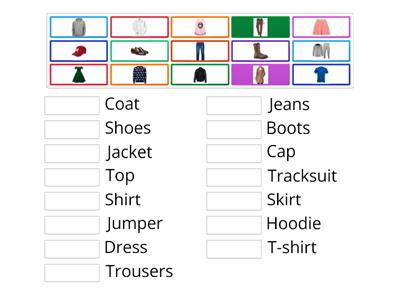 GG 1 unit 2 clothes