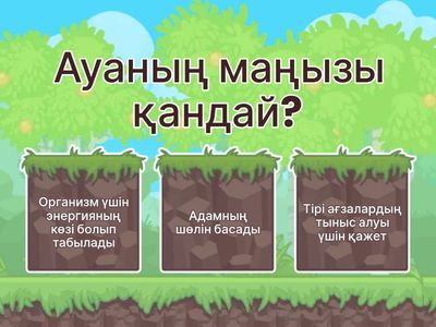  Ауаның маңызы қандай?