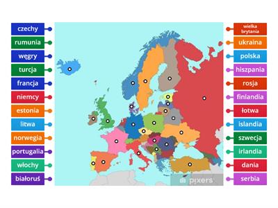 mapa europy