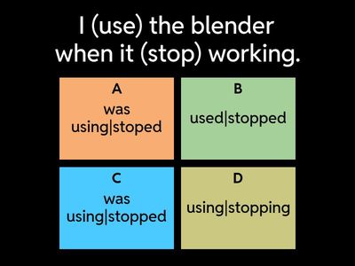 GG3 4.3 Past Continuous and Past Simple with when