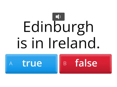 Geography of the Bristish isles : true or false