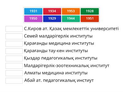 Жоғары оқу орындарының ашылуы