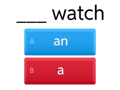 Articles: A or An
