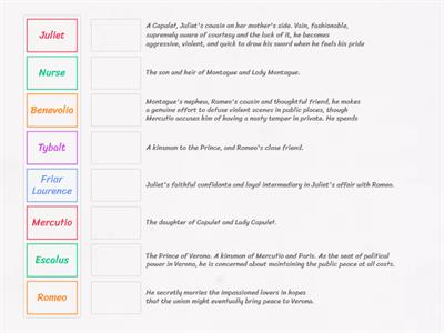 Romeo and Juliet Match- Up