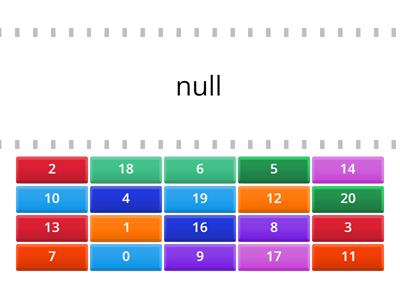 Zahlen 1-20