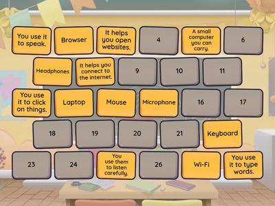 IT Vocabulary Matching Pairs – Standard 3 ESL