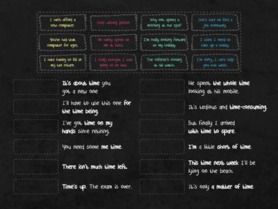 CAE Time Expressions- Match up