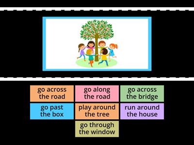 Prepositions of movement 4 grade