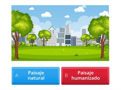 Paisaje natural y humanizado quiz