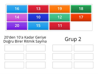 Geriye Doğru Birer Ritmik Sayma