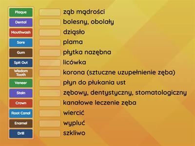 Vocabulary Revision - At the Dentist's
