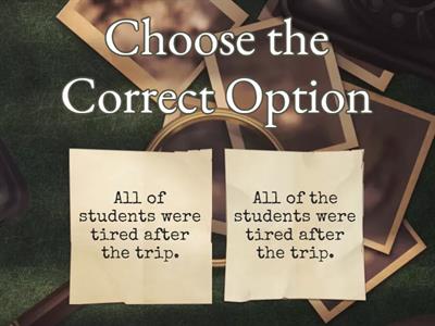 All, both: Quantifiers