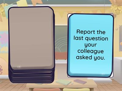 Reported speech speaking 