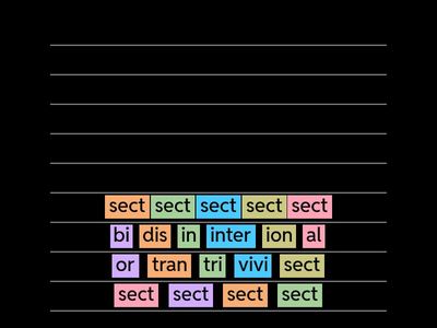 Building "-sect-" words 