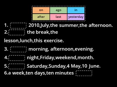 Complete the sentences