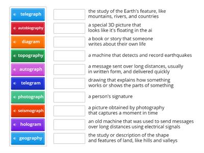 Word Study: -gram and -graph