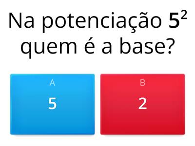 Matemática 6º ano - Potenciação