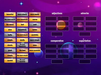 Adjectives, adverbs, comparatives and superlatives