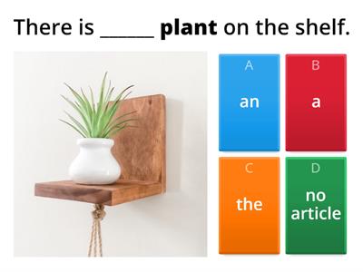 A1: Articles (a/an, the, no article)