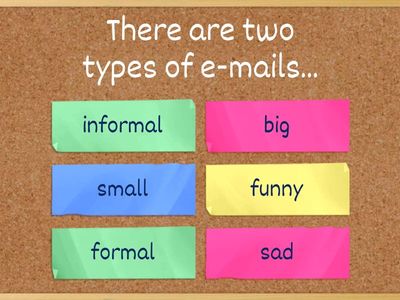 Writing formal and informal e-mails