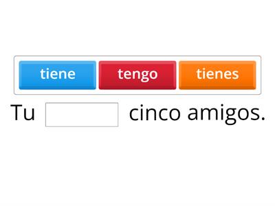 Español -  llamarse, estar, tener, ser