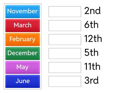 “Months and Numbers Race”