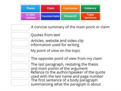  Argument Writing