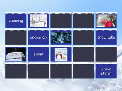SNOW WORDS PAIRS