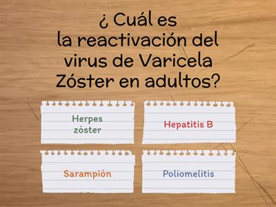 Cuestionario de Hepatitis, Herpesvirus y Papilomavirus