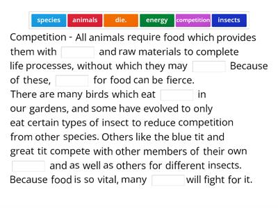 Adaptation and competition plenary