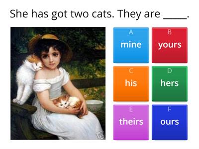 Possessive Pronouns Entry level