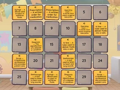 English For Healthcare Professionals - Matching Activity