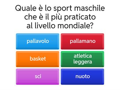 quiz scienze motorie