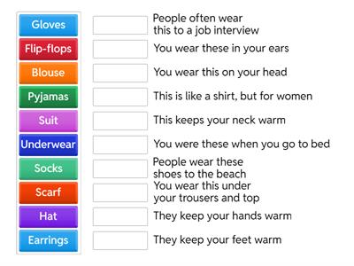 Clothes | Vocabulary | EF 1C WB
