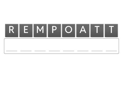 FORMAR LA PALABRA CORRECTA