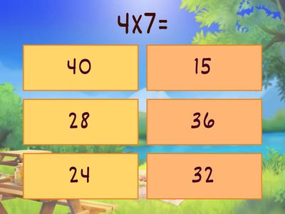 4 TIMES TABLE