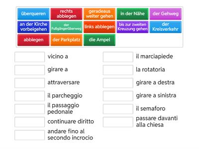 per strada italiano - tedesco