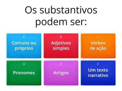 Revisão: substantivo, adjetivo e pronome