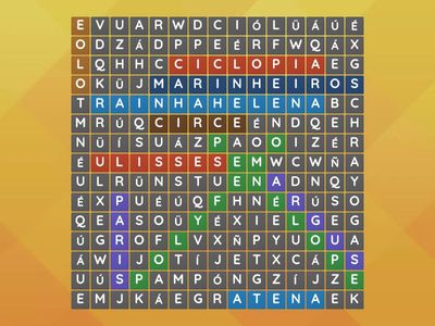 Caça palavras do Ulisses