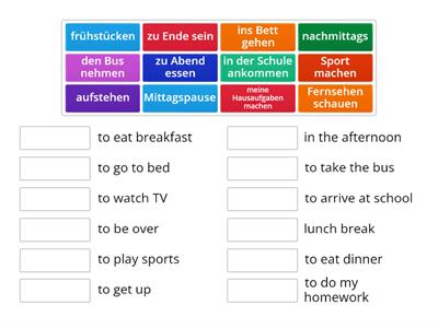 Was bedeutet das? (Sabines Alltag vocab.)