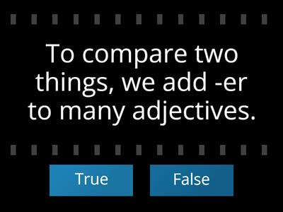 Comparative and Superlative Adjectives 1 