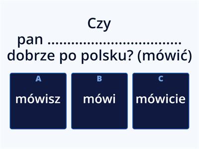  Koniugacja -ę, -ysz/isz