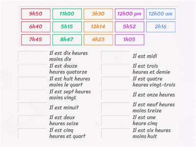 L'heure - 12 hour practice