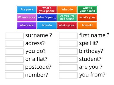 Personal information 